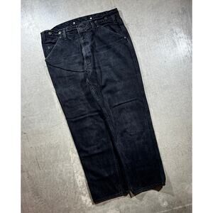 Vintage 90s Wild Ass Carpenter Jeans 38x32 Black Workwear